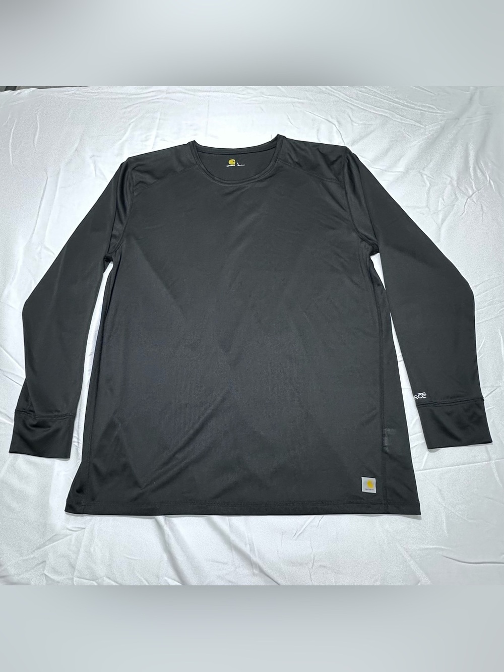 Carhartt Men’s Black Long-Sleeve Performance Crew Neck Shirt